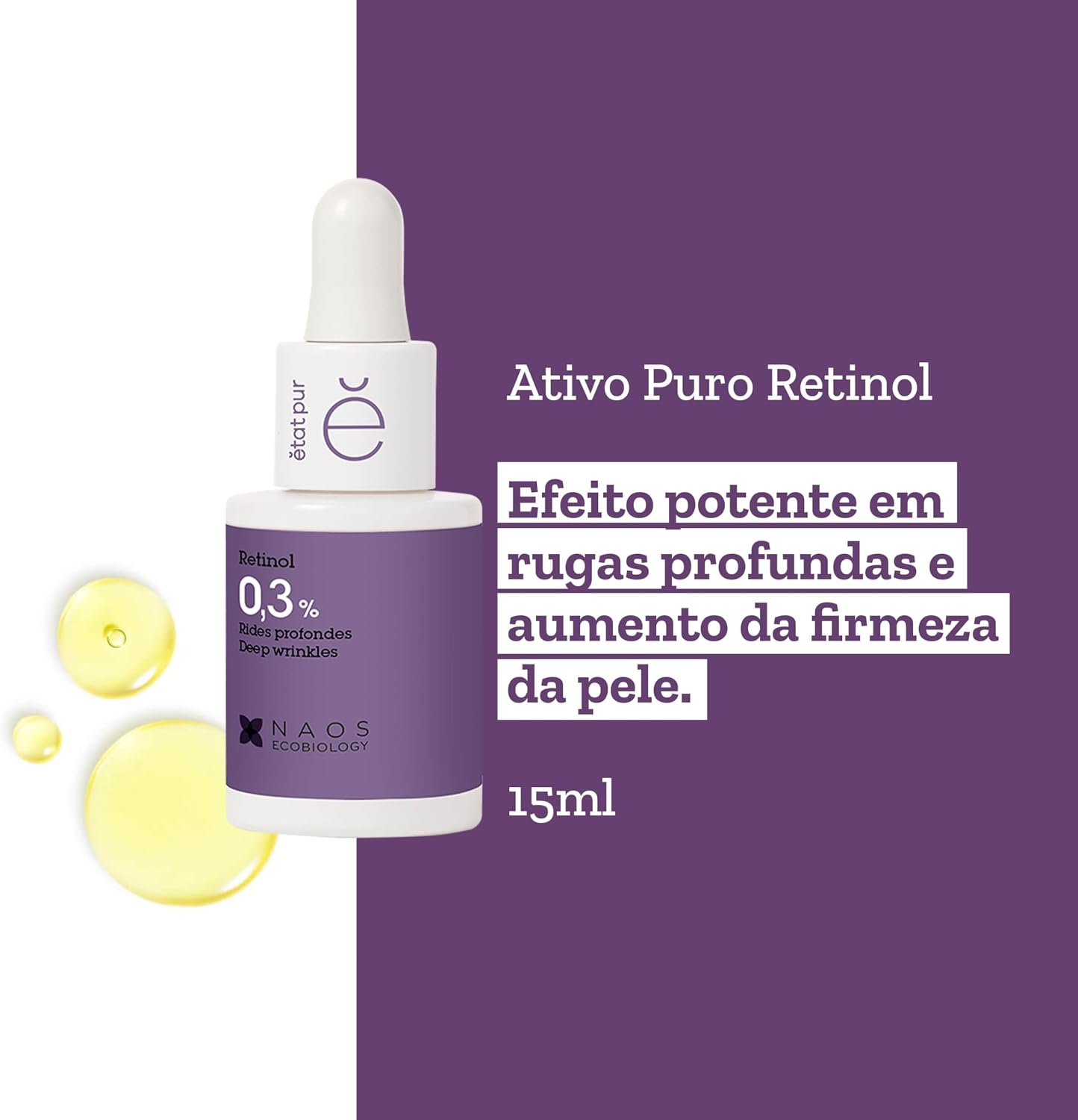 Etat Pur Pure Active Retinol%0,3 Kırışıklık Sarkma ve Yaşlanma Karşıtı Saf Cilt Serumu 15 ml