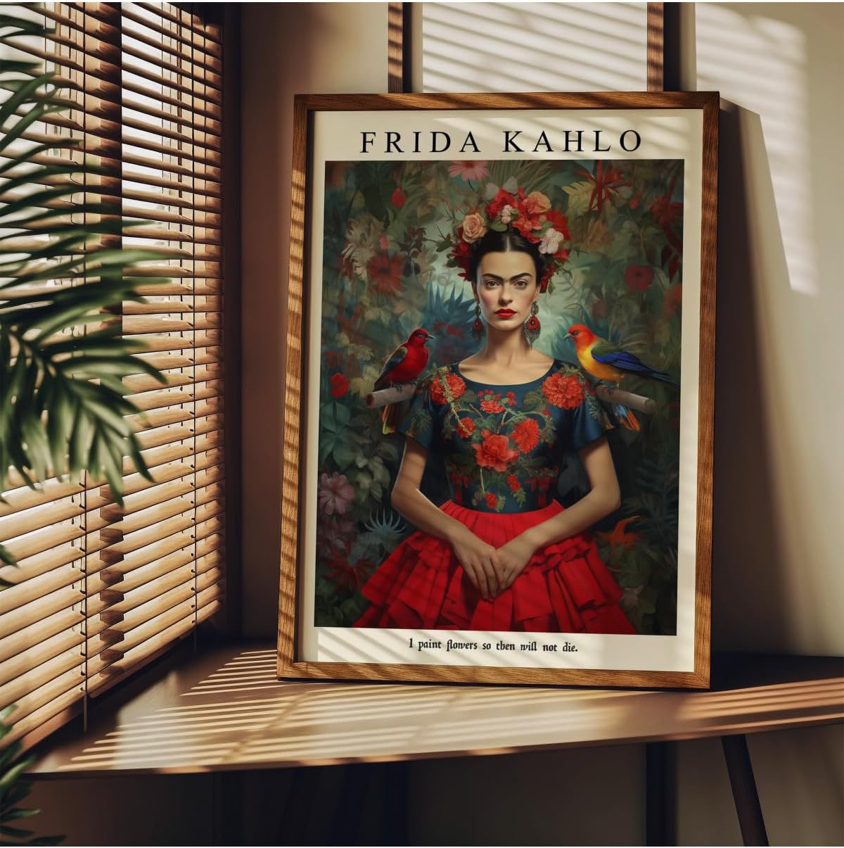 Frida Kahlo Çerçevesiz Poster, Modern Dekoratif Çerçevesiz Poster, Tablo, FridaKahlo, 21 x 30