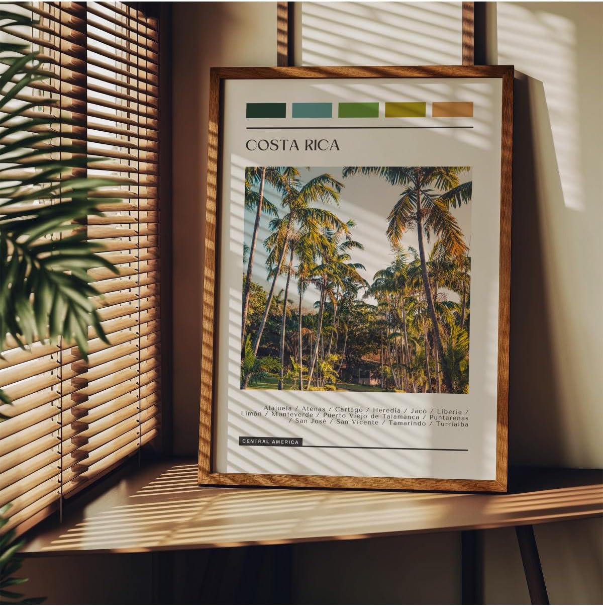 Travel Art Çerçevesiz Poster, Modern Dekoratif Çerçevesiz Poster, Tablo, CostaRica, 30 x 40