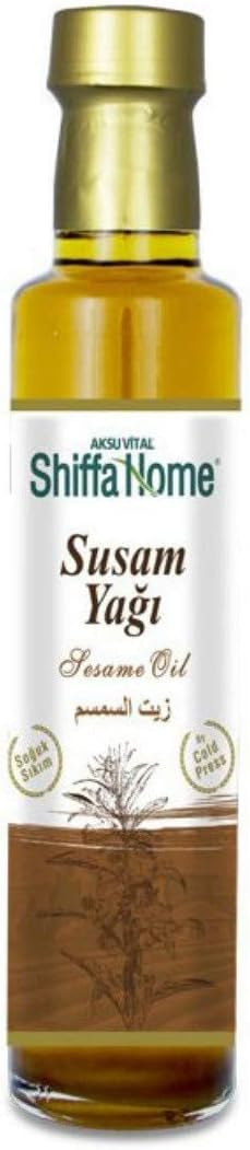 Shiffa Home Susam Yağı 250 Ml | Soğuk Sıkım%100 Doğal Saf Bitkisel Yağ | Omega, Vitamin ve Mineral Açısından Zengin | Cilt ve Saç Bakım Yağı | Masaj, Mutfak ve Aromaterapi Kullanımı