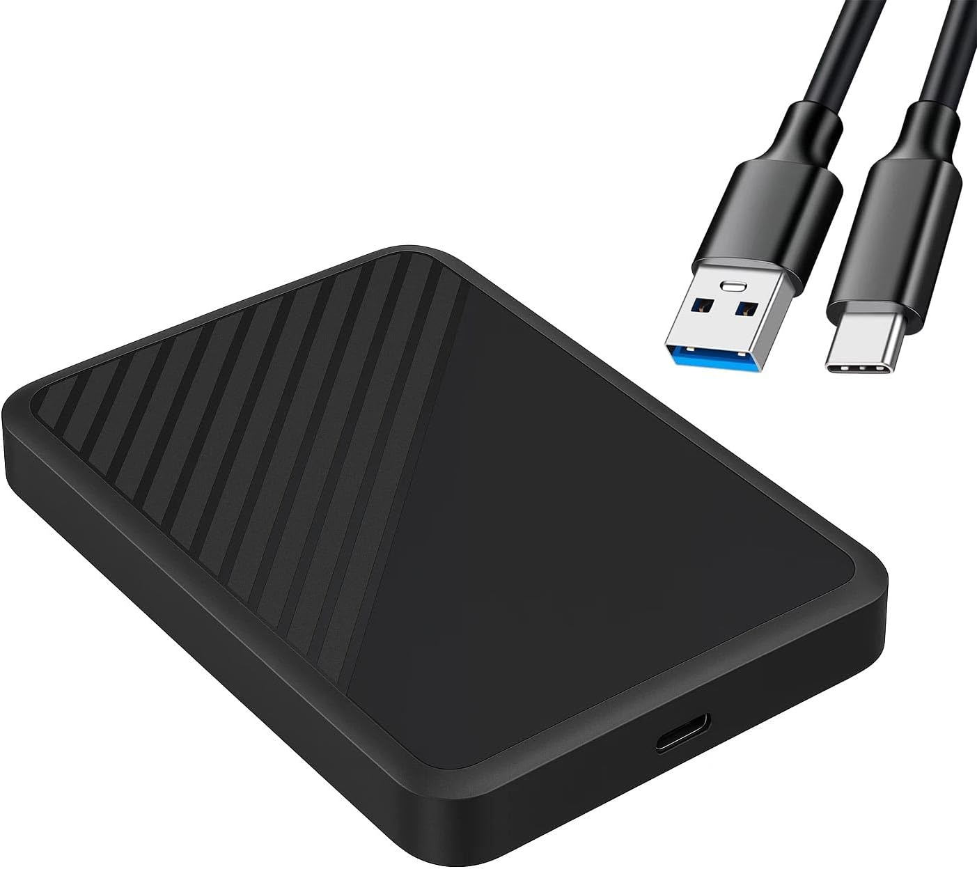 CR44 Type-C 3.1'den USB 3.0'a 2.5” HDD/SSD Harici Disk Kutusu Tak-Çalıştır, 6TB Destekli, Aletsiz Kurulum, LED Göstergeli, Windows ve Mac Uyumlu