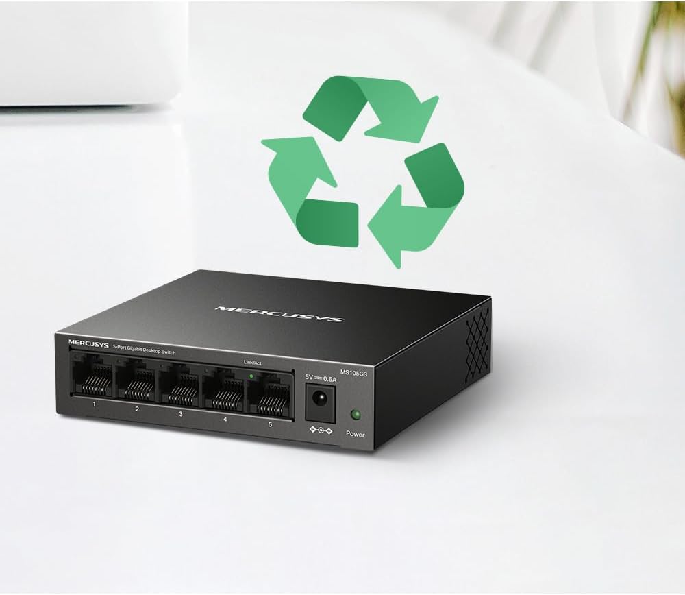 MS105GS, 5-Port Gigabit Desktop Switch