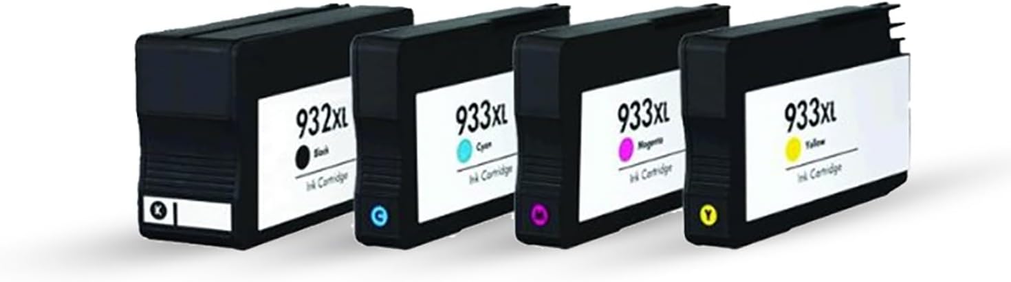 Hp Uyumlu Muadil Kartuşlar, 1 Takim (4 Adet) Bk Hp 932Xl/933Xl Uyumlu Kartuşlar - Hp 6700/6100/ 7510/7110/ 7610/7612 Uyumlu
