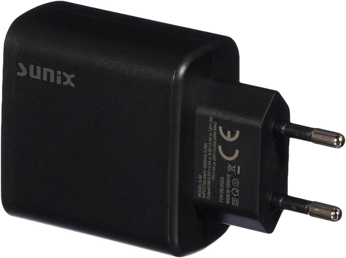 S-50 USB-C Type-C Şarj Aleti Set, Siyah