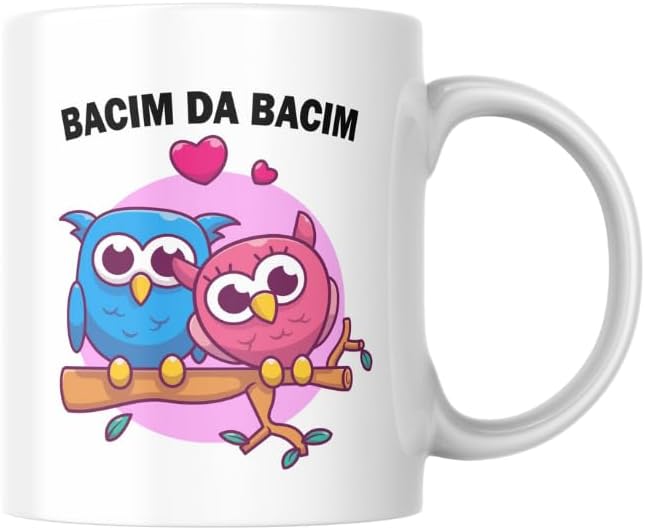Bacım Baskılı Kupa Bardak Komik Yazılı Hediyelik Çay Kahve Kupası