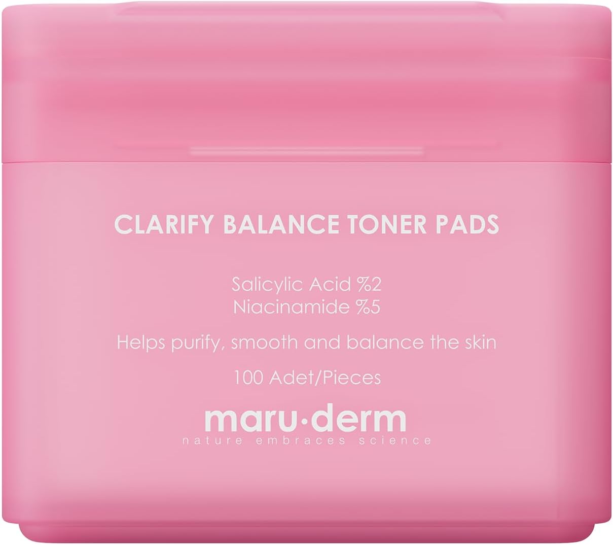 Maruderm Arındırıcı ve Dengeleyici Hidrojel Tonik Ped 100 Adet - Salisilik Asit %2, Niacinamide %5