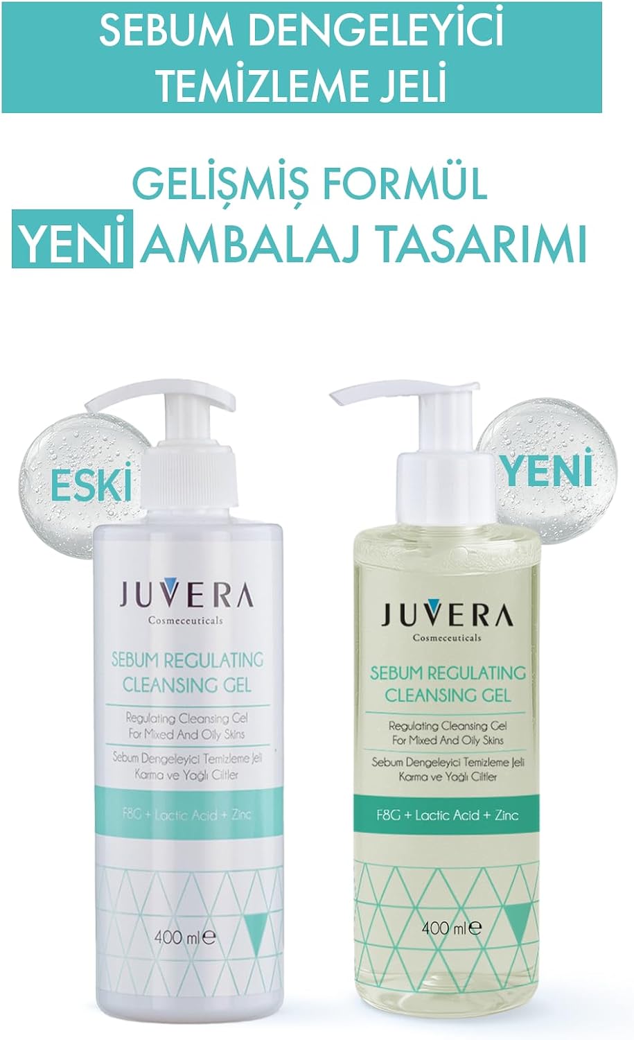 Juvera Sebum Regulating Cleansing Jel 400 ml
