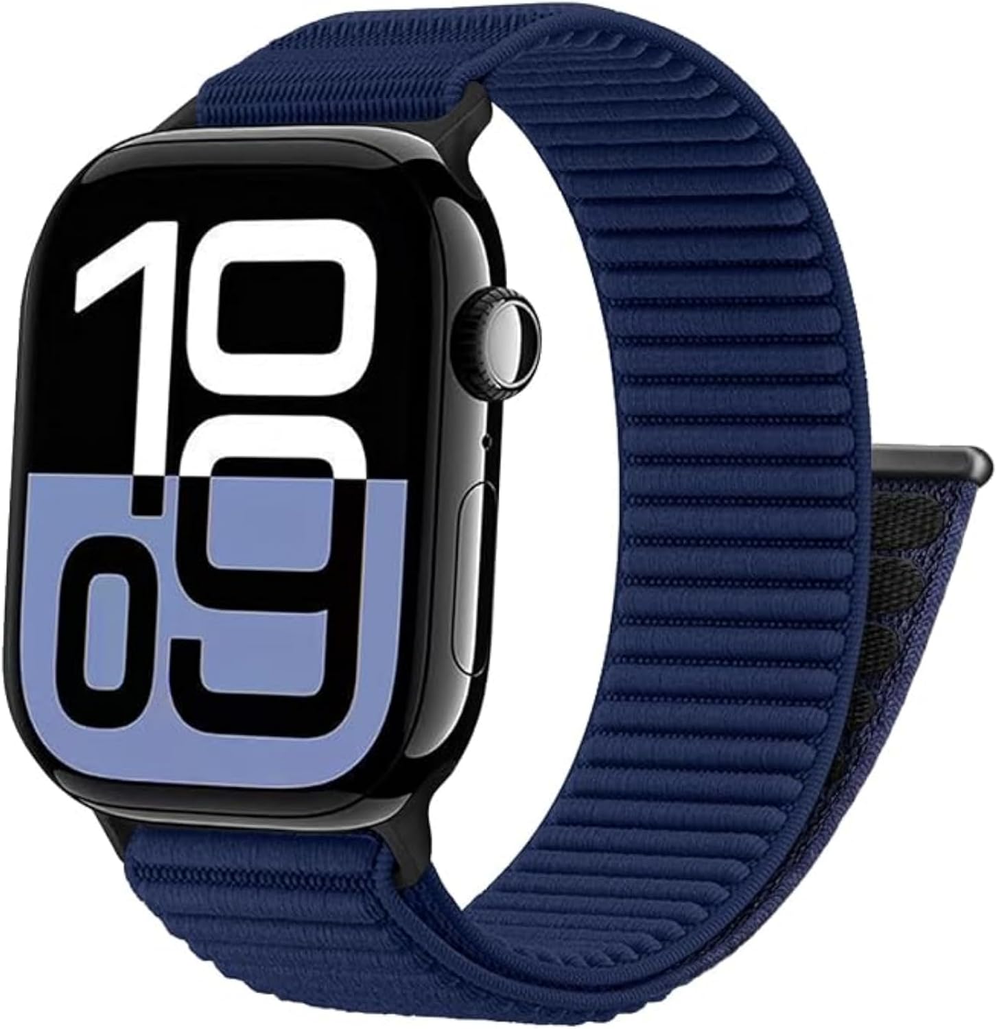 Apple Watch ile Uyumlu Nylon Loop Velcro Kumaş Kordon – Yumuşak Dokuma, Nefes Alabilen, Ayarlanabilir Cırt Cırtlı, Ultra Hafif Kayış
