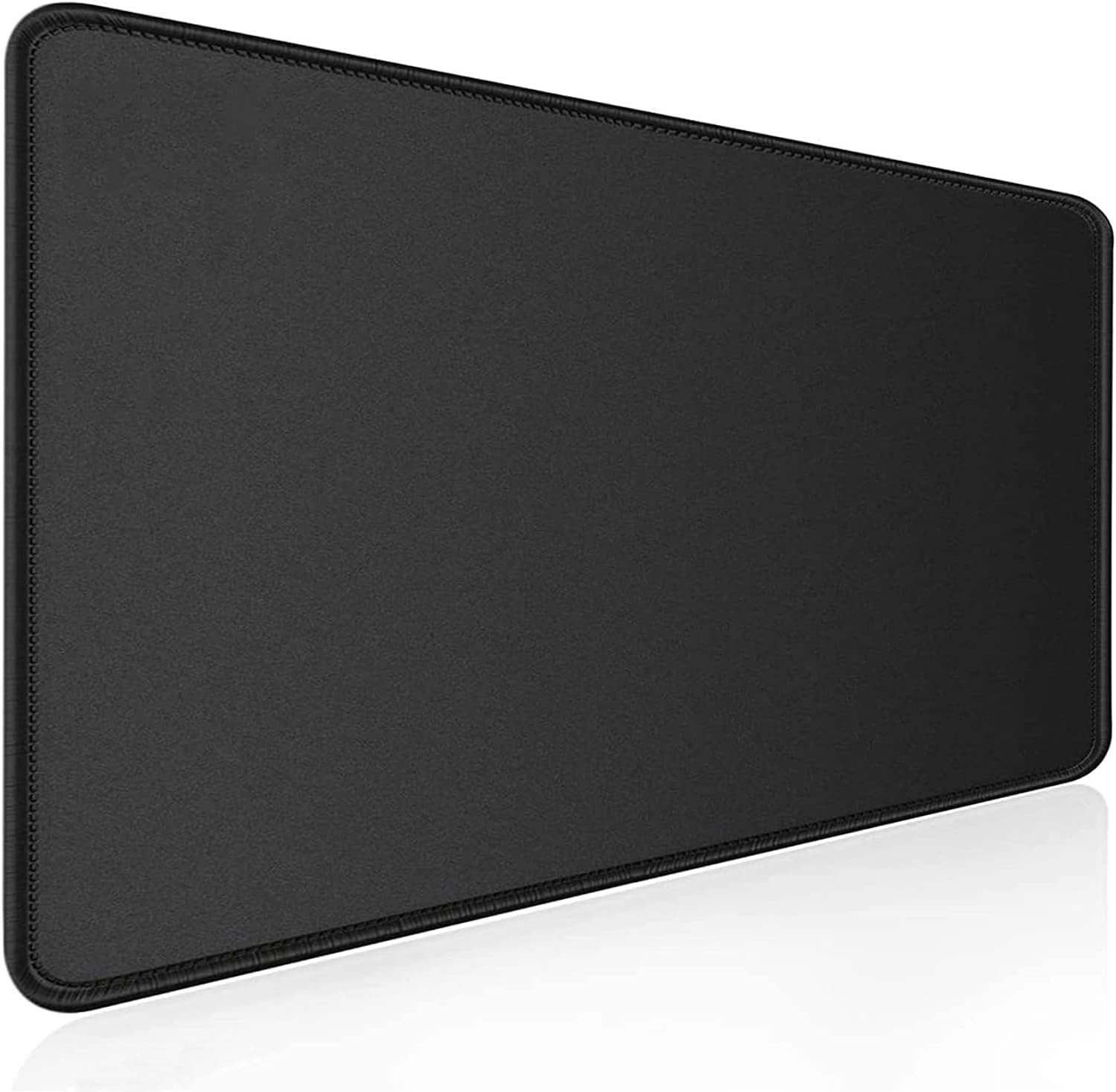 Klasse Classic Mouse Pad, Dikişli Kenar, Kaymaz Taban, Büyük Boy Pürüzsüz Yüzey, Baskısız Ofis Tipi Masa Koruyucu, Ergonomik Mouse Ped (90x40 cm - XX Large, Siyah)