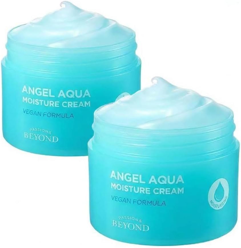 Angel Aqua Moisture Cream Nemlendirici Yatıştırıcı Krem Seti Hyaluronik Asit Panthenol 2x150 ml