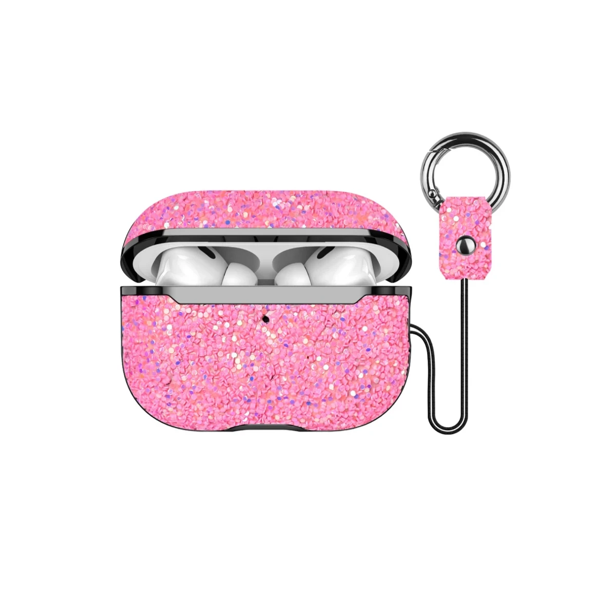 Onegif Apple Airpods 2 (2.nesil) Bright Simli Airpods Kapak - Pembe