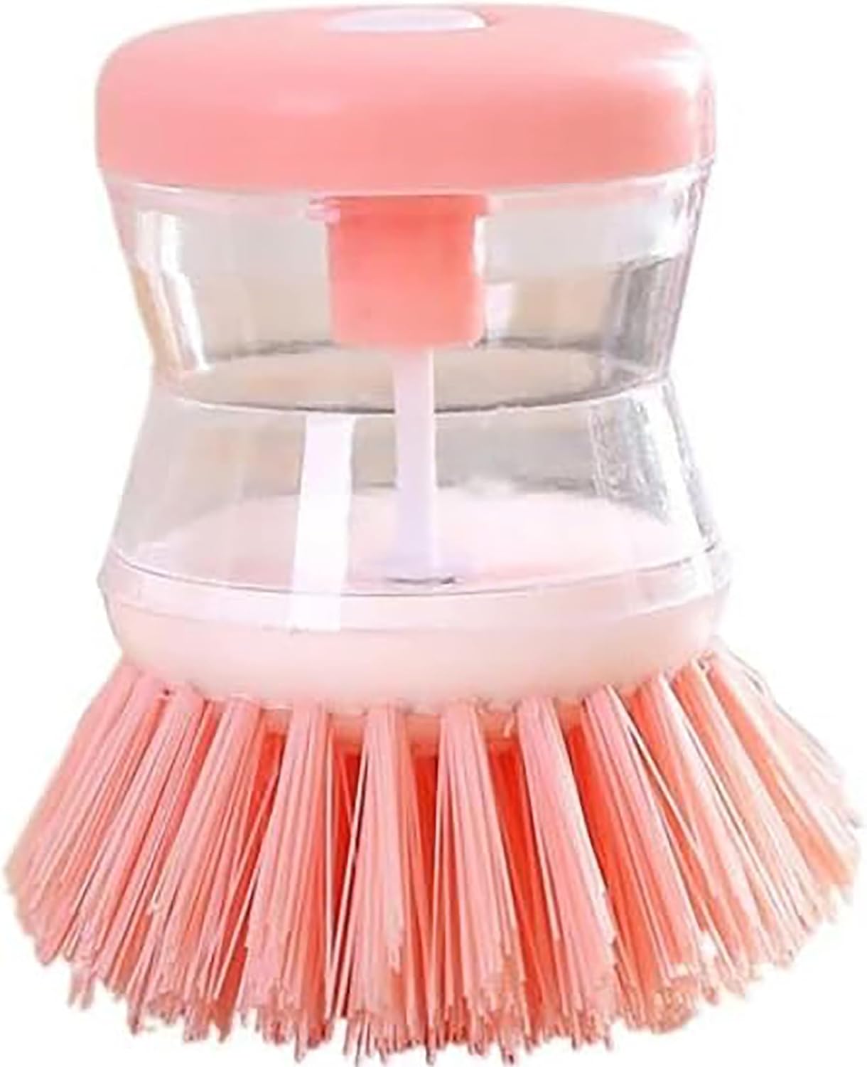 Hazneli Bulaşık Fırçası, Kırmızı, Hazneli, Mutfak Temizlik Fırçası (Pembe)