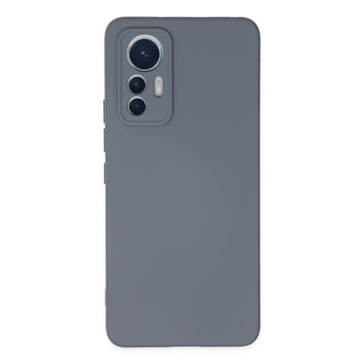 Xiaomi Mi 12 Lite Kılıf Nano içi Kadife Silikon - Gri