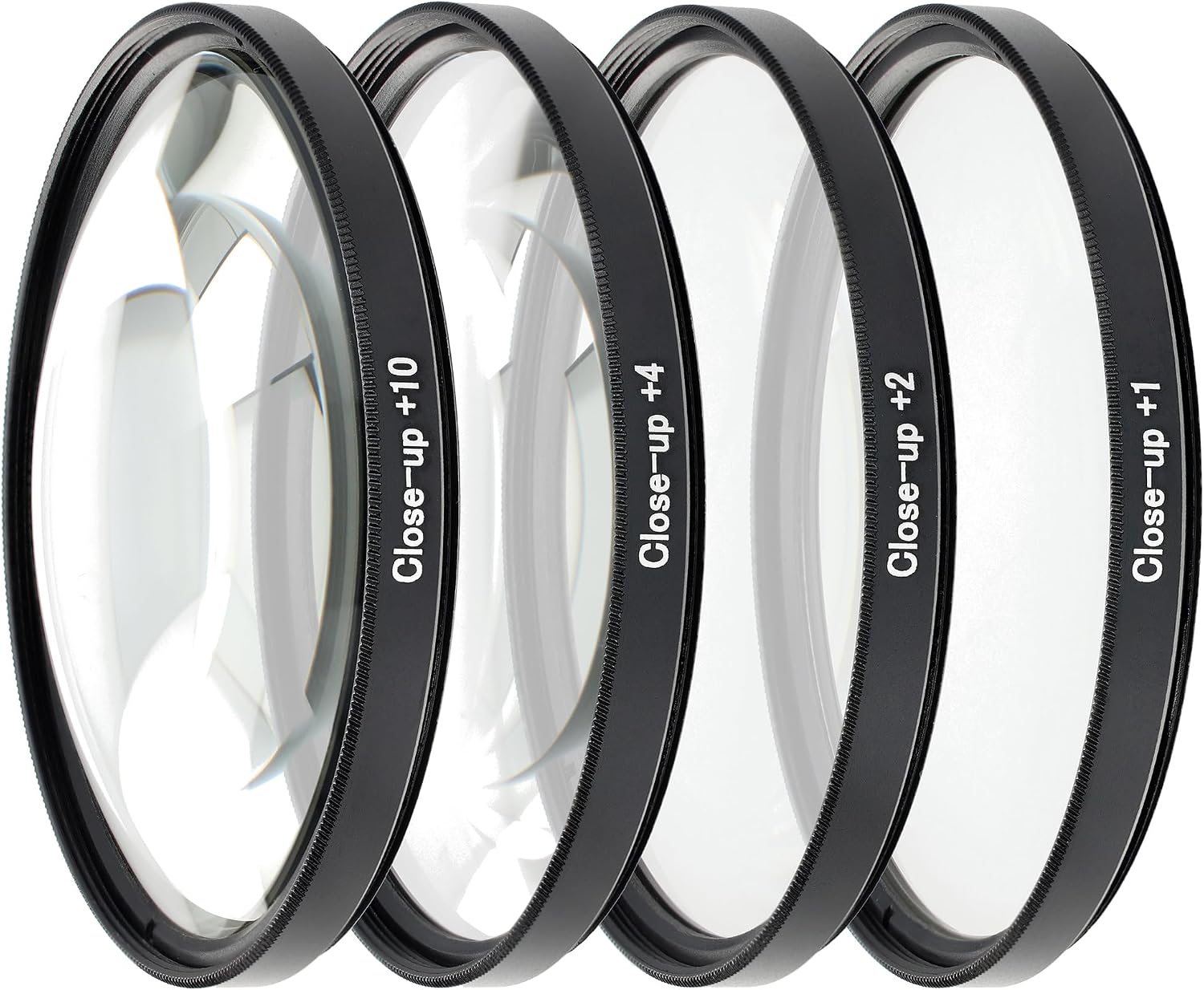 77mm Close-Up Filtre Seti, +1, +2, +4 ve +10 diopter değerlerinde dört optik cam filtreden oluşur. Makro lens kullanmadan yakın çekim yapmanızı sağlar. Tüm 77mm filtre dişli objektiflerle uyumlud