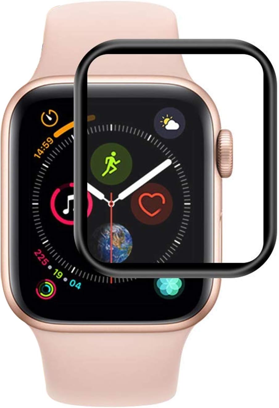 Ekran Koruyucu Apple Watch SE ile uyumlu 40mm Tam Kapatan PPMA NANO BLACK HD Apple Watch ile uyumlu EKRAN KORUMA