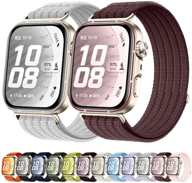 [Cloud-Feel] Huawei Watch Fit 5/Fit 5 Pro/Fit 4/Fit 4 Pro/Fit 3 ile Uyumlu Kordon Naylon Dokuma Rahat Fit5 Kordon Bileğe Göre Ayarlanabilen Terletmeyen Konforlu Fit 5 Pro Kordonu