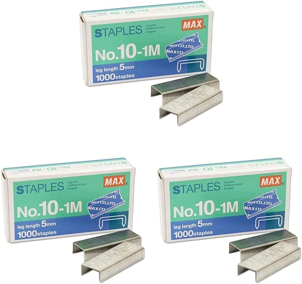 Max Zımba Teli 1000 Lİ No:10 Beyaz 3lü paket
