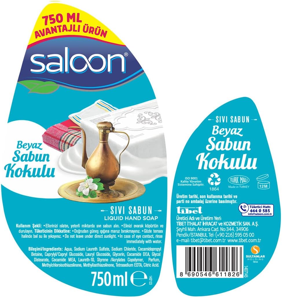 SIVI SABUN BEYAZ SABUN KOKULU 750 ML