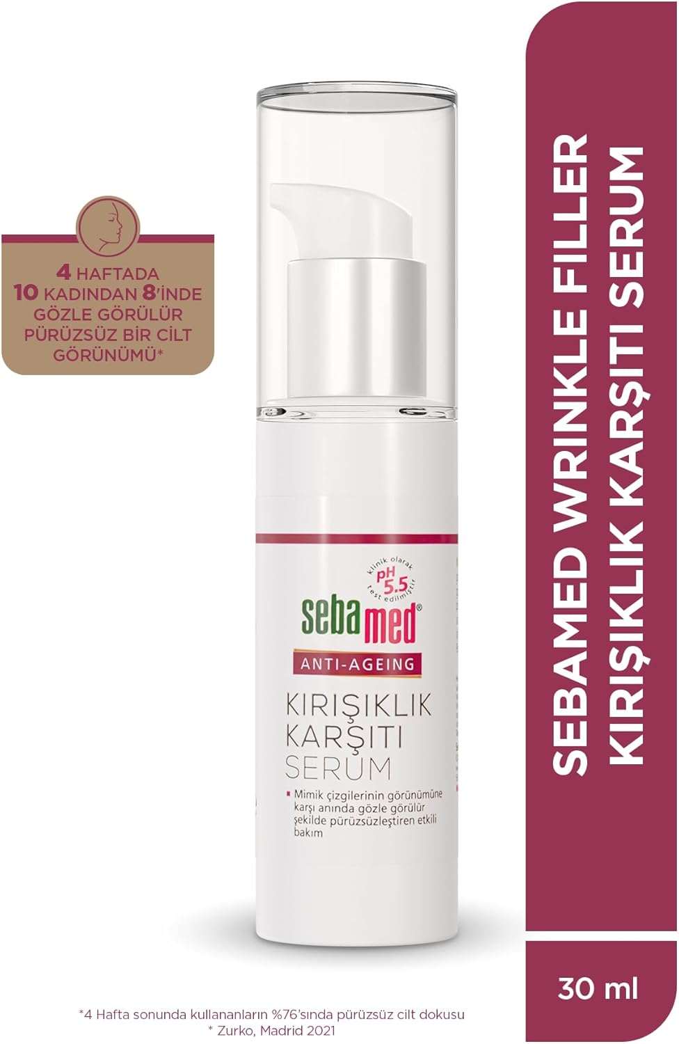 Anti-Ageing Üçlü Hyaluron Kompleksi Kırışıklık ve Yaşlanma Karşıtı Lifting Serum 30 ml