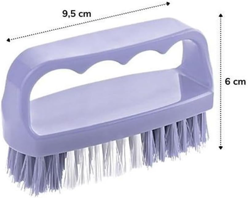 Tutamaçlı Plastik Pratik Tırnak Kıyafet Yaka Temizlik Fırçası, Asorti