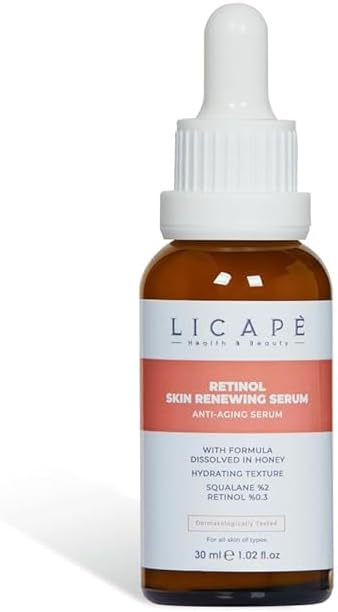 Retinol Serum – Cilt Yaşlanması Karşıtı, Aydınlatıcı, Kırışıklık ve İnce Çizgi Görünümünü Azaltıcı, Cilt Tonu Eşitleyici Anti-Aging Serum – 30 ml