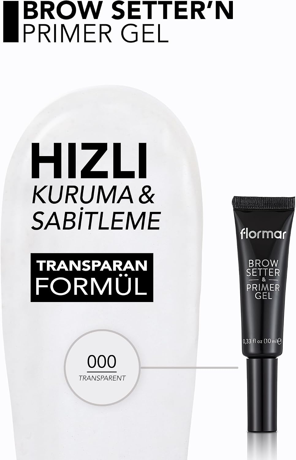Brow Setter & Primer Sabitleyici Şeffaf Kaş Bazı