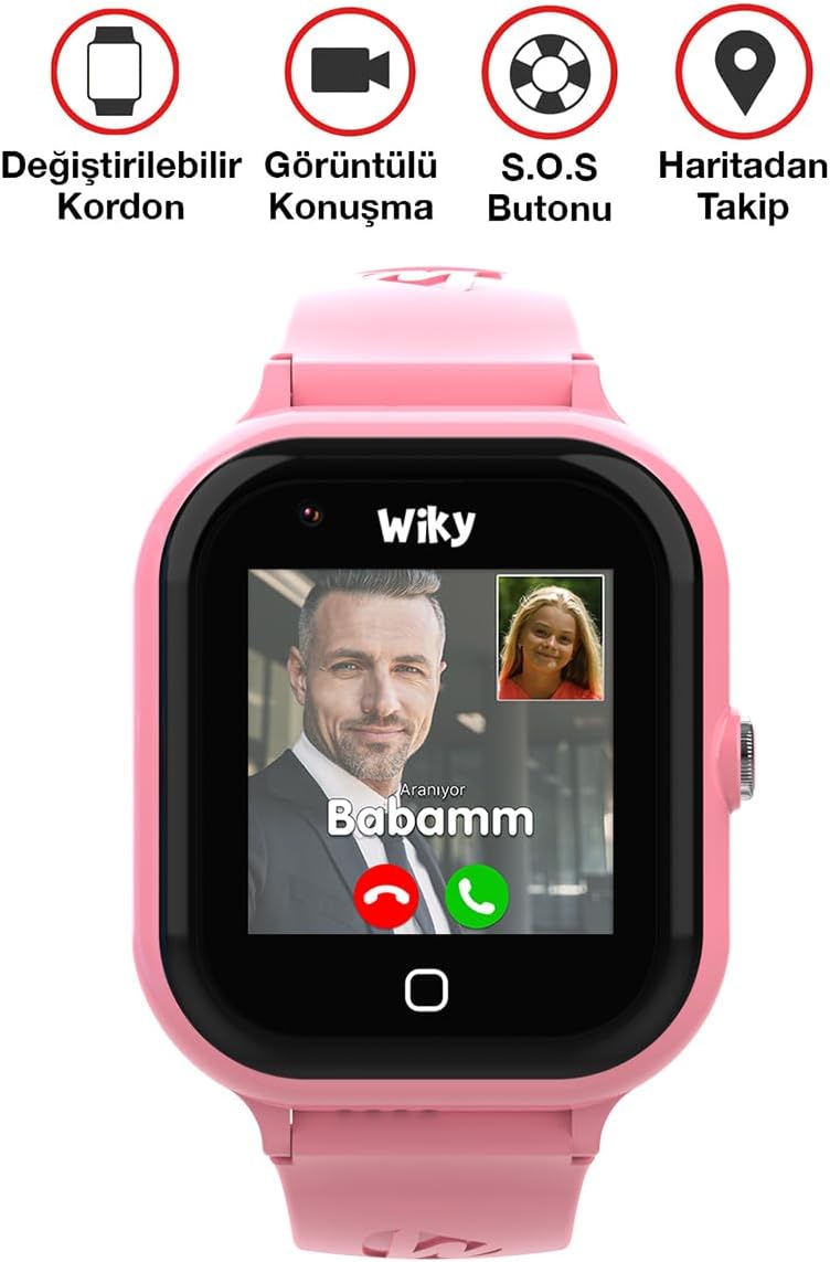 Watch 4S Pembe Görüntülü Konuşma Akıllı Çocuk Saati