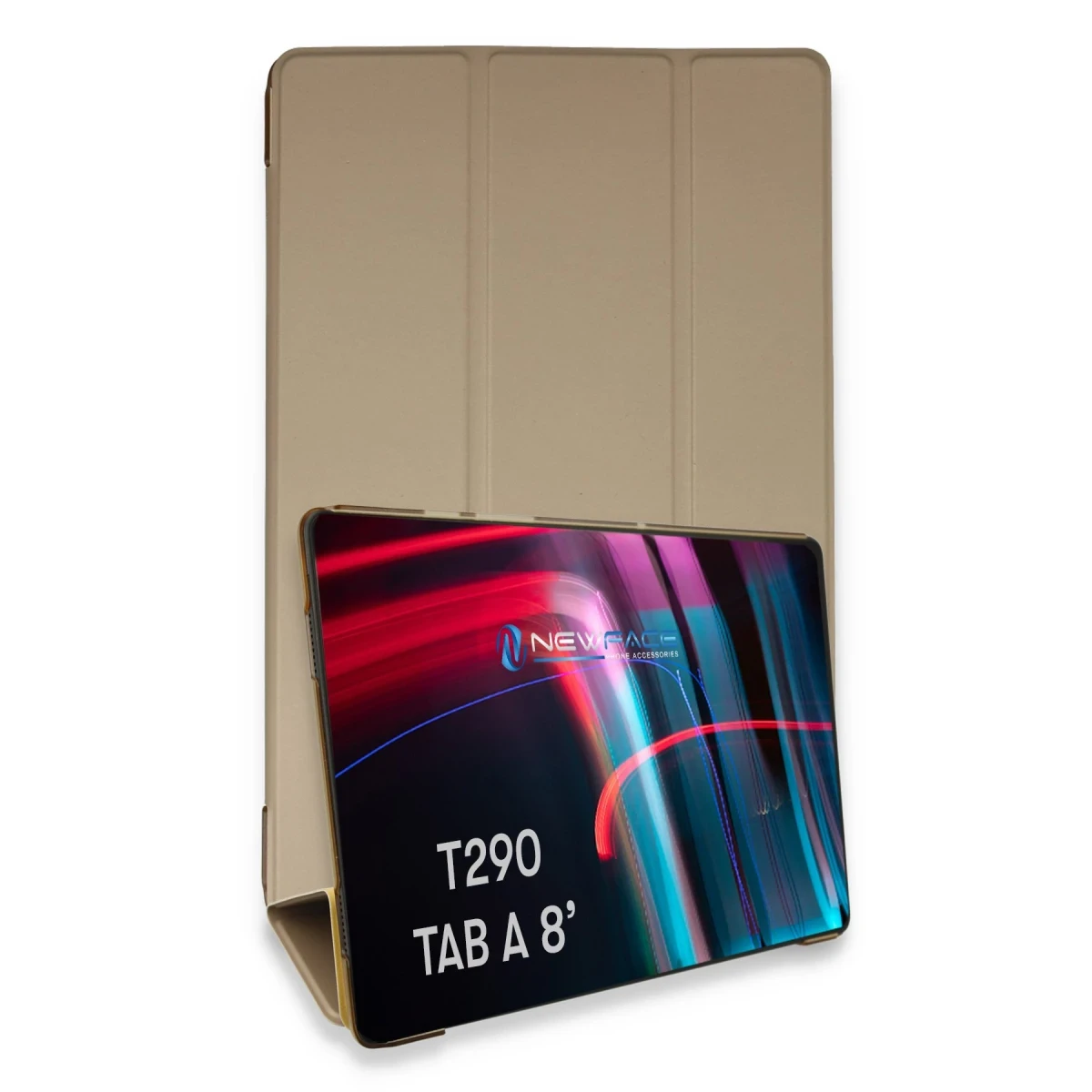 Samsung Galaxy T290 Tab A 8 Kılıf Tablet Smart Kılıf - Gold