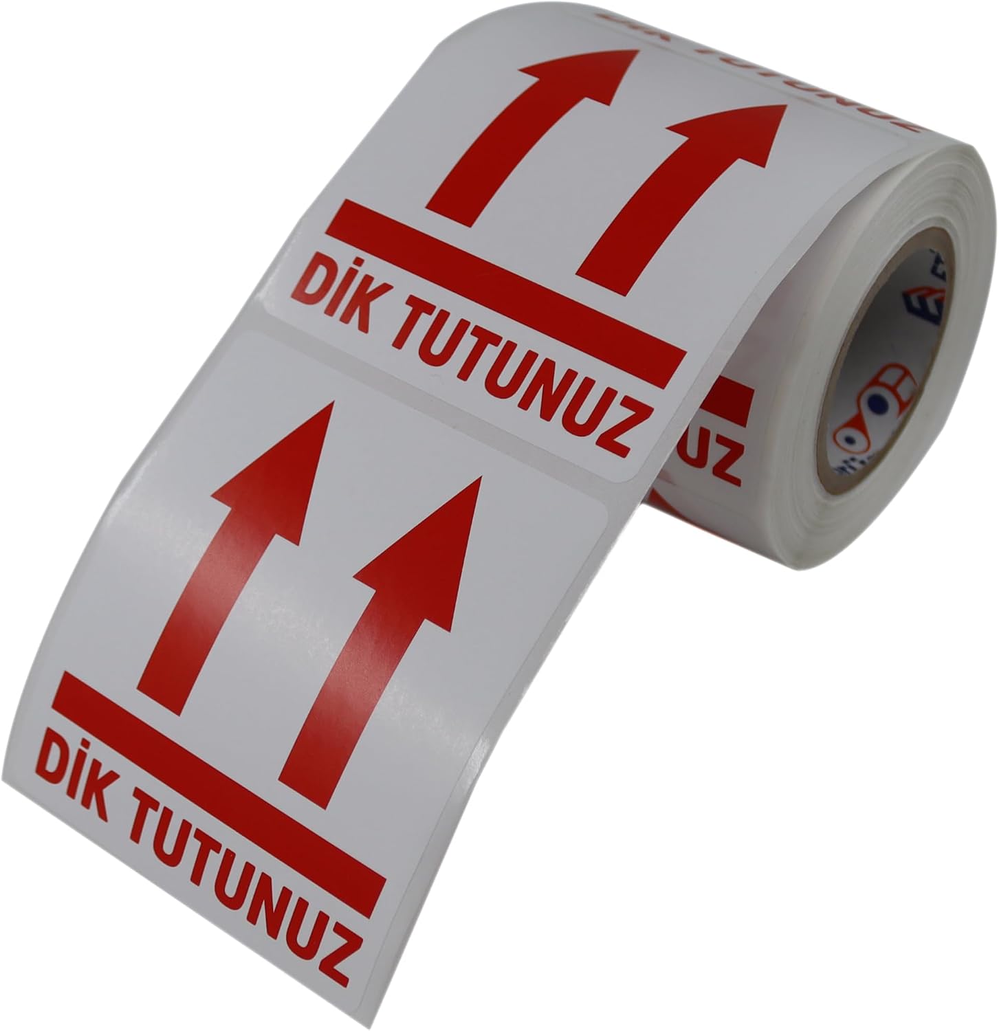 Dik Tutunuz Etiketi 70mm X 80mm Ruloda 250 Adet Kuşe Rulo Etiket