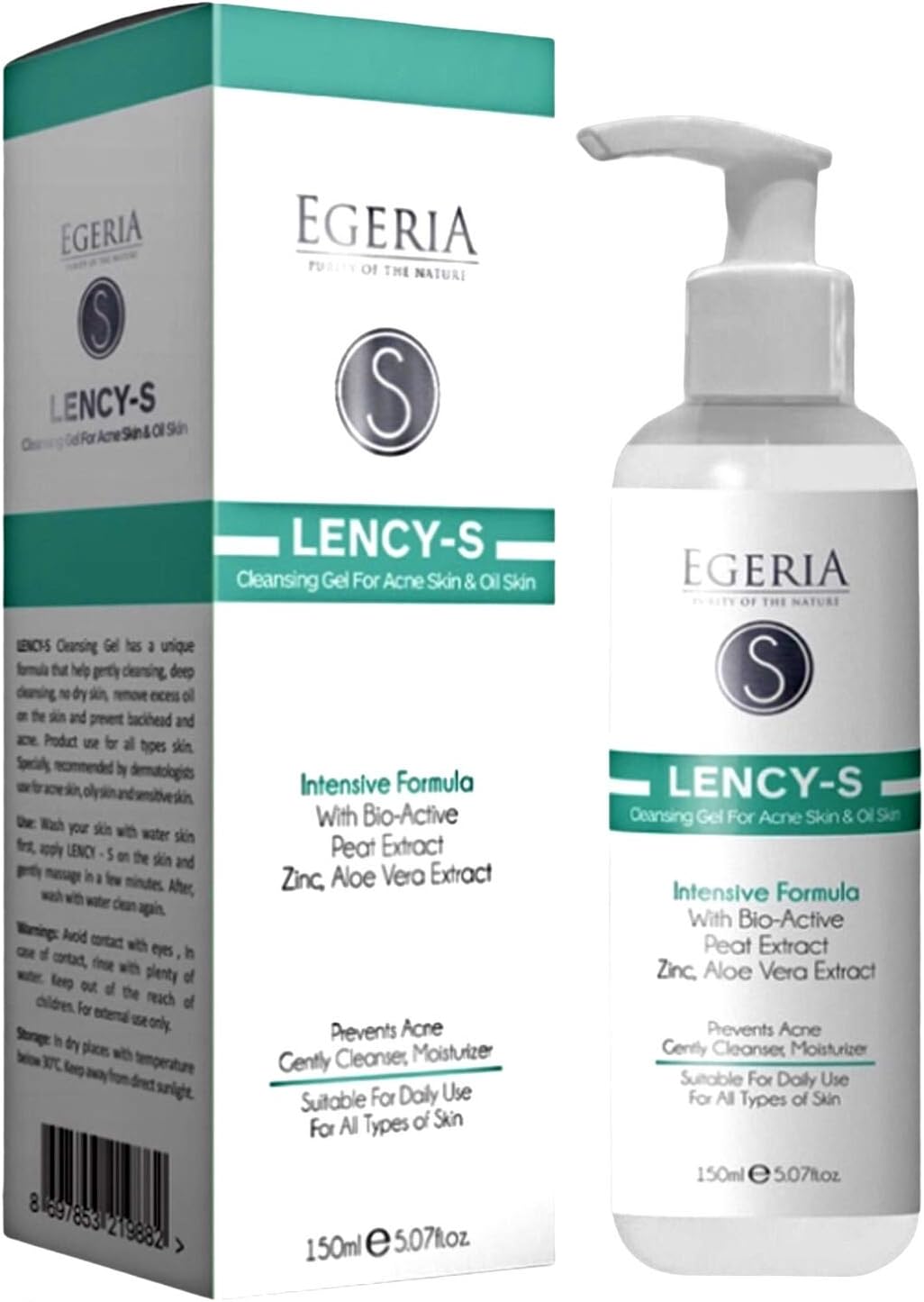 Lency Akne Ve Yağlı Cilt Temizleme Jeli 150ml