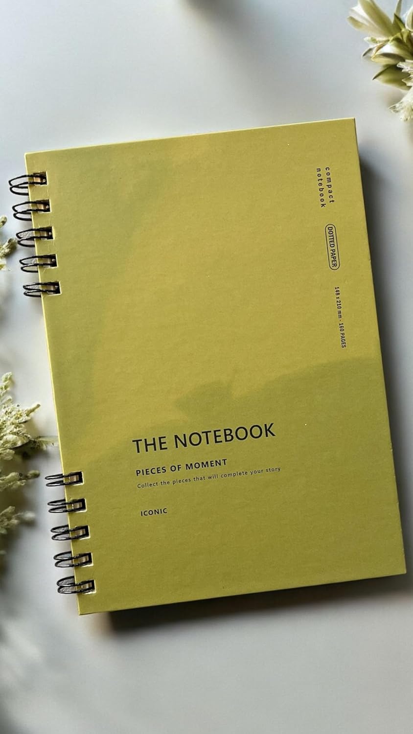 Spiralli 80 Yaprak Noktalı A5 Defter, Not Defteri, Okul Defteri, 4 Farklı Renk Seçeneği (03 Olive Green)
