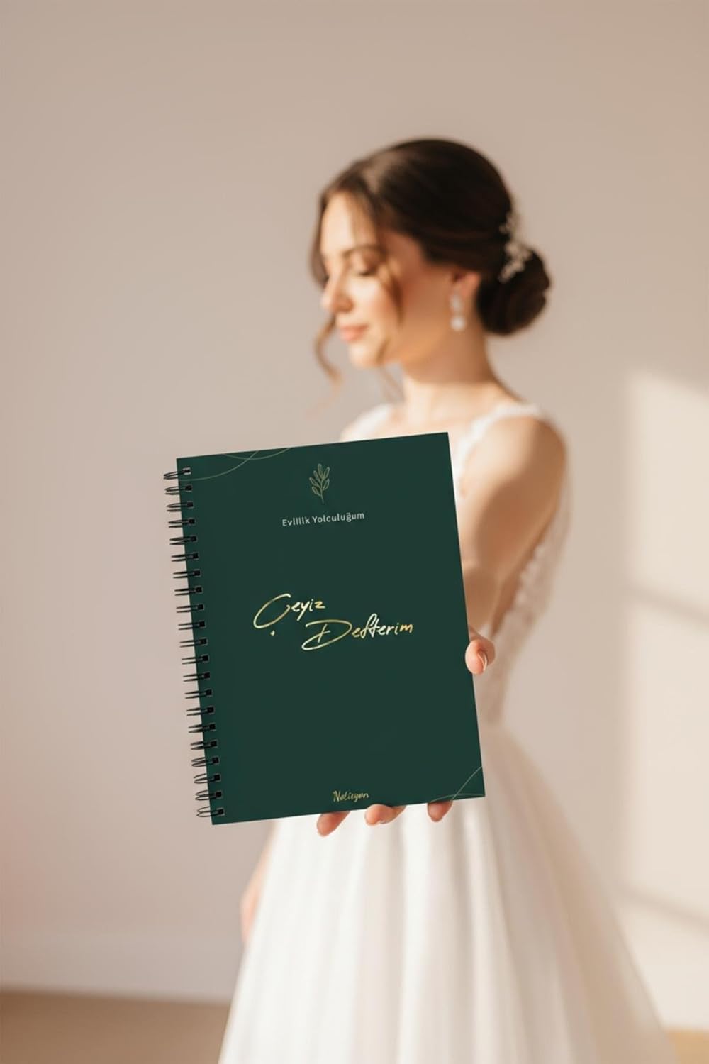Çeyiz Defteri, Düğün Planlayıcı, Çeyiz Listesi, Çeyiz, Söz, Nişan, Kına, Balayı, Spiralli, 40 Sayfa, Yeşil