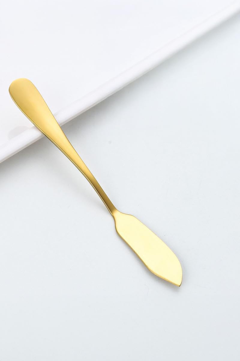 1010 Çelik Gold Renk Tereyağ Reçel Kahvaltı Bıçağı cin618sr