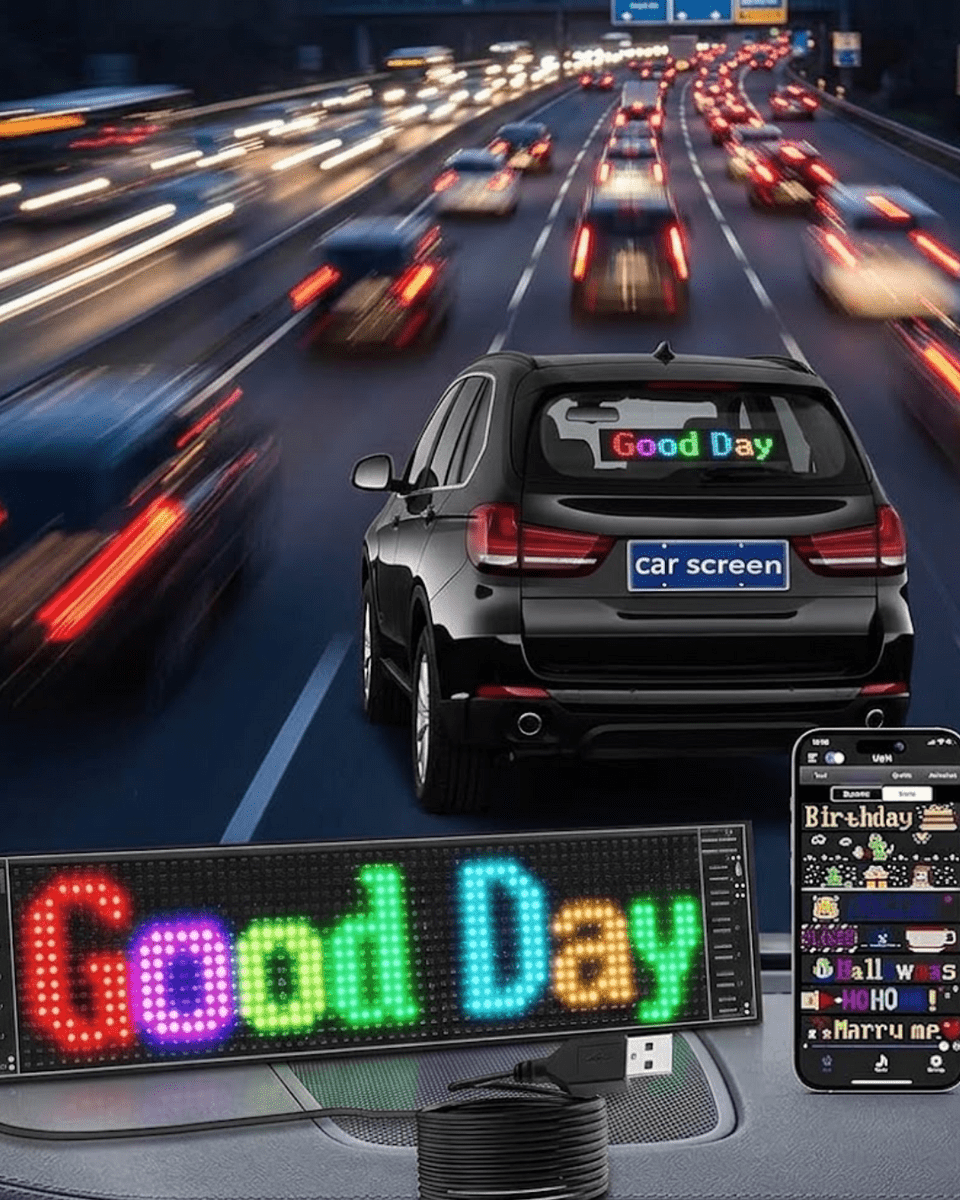 RGB LED Yazı Paneli Telefon Kontrollü Kayan Yazı Animasyonlu Ekran