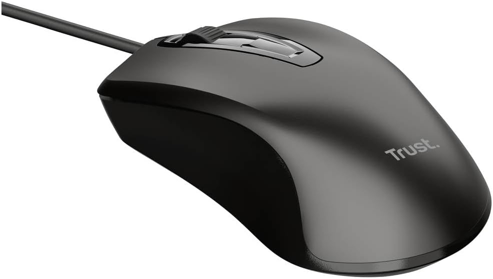 Basic optik fare 4 tuşlu 1200 DPI USB 2.0 siyah