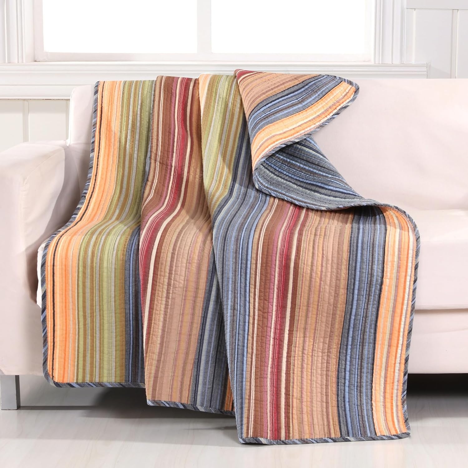 Greenland Home Katy Throw Blanket, Tam, Çok aşamalı