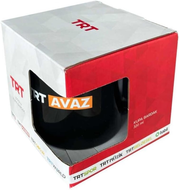 TRT Avaz Logolu Siyah Kupa