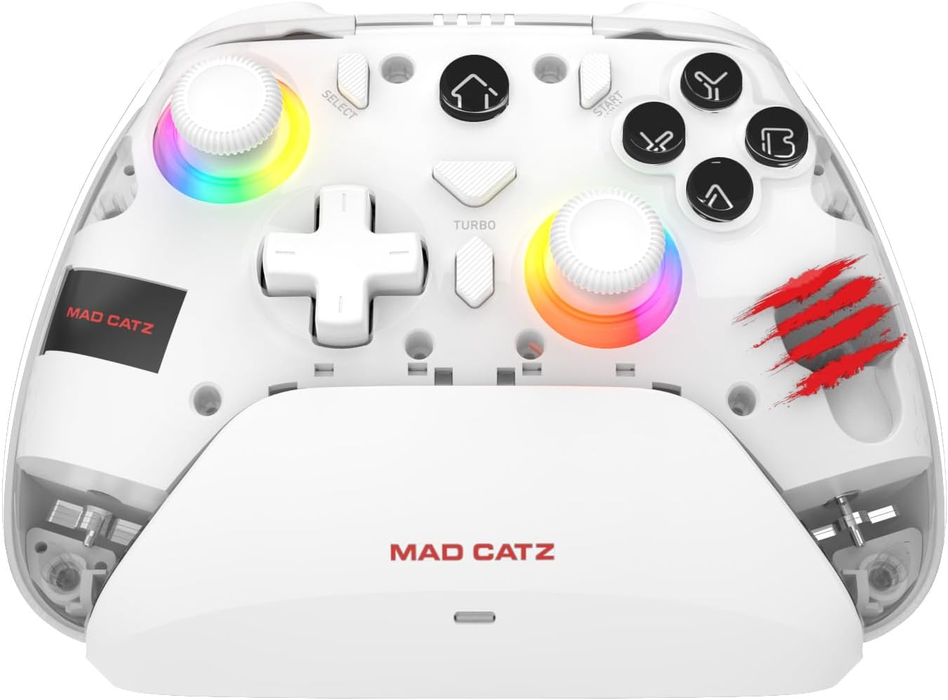 C.A.T. 17 Hall Effect Bluetooth Gaming Controller – Ayarlanabilir Tetik Hassasiyeti, 20 Saat Pil, Şarj Dock, Makro Destekli – PC, Switch, iOS, Android Uyumlu