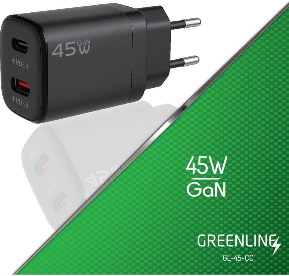45W GaN Type-C + Type-C Hizli Sarj Adaptörü