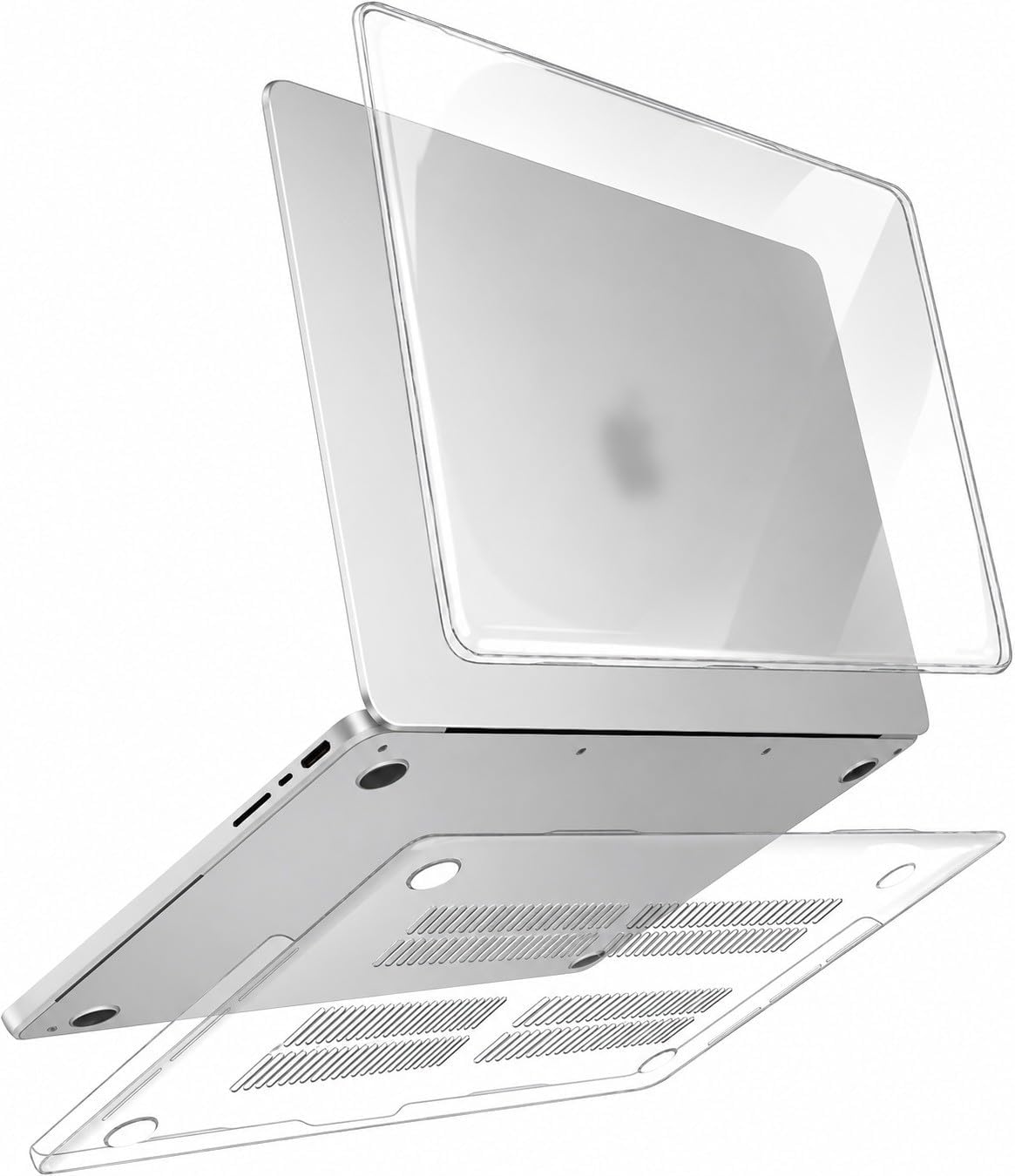 MacBook Neo Kılıfı 13 İnç A3404 Uyumlu Kristal Parlak Şeffaf Sert Kapak Hard Case, A18 Pro 2026 İnce Koruyucu Kılıf Şeffaf