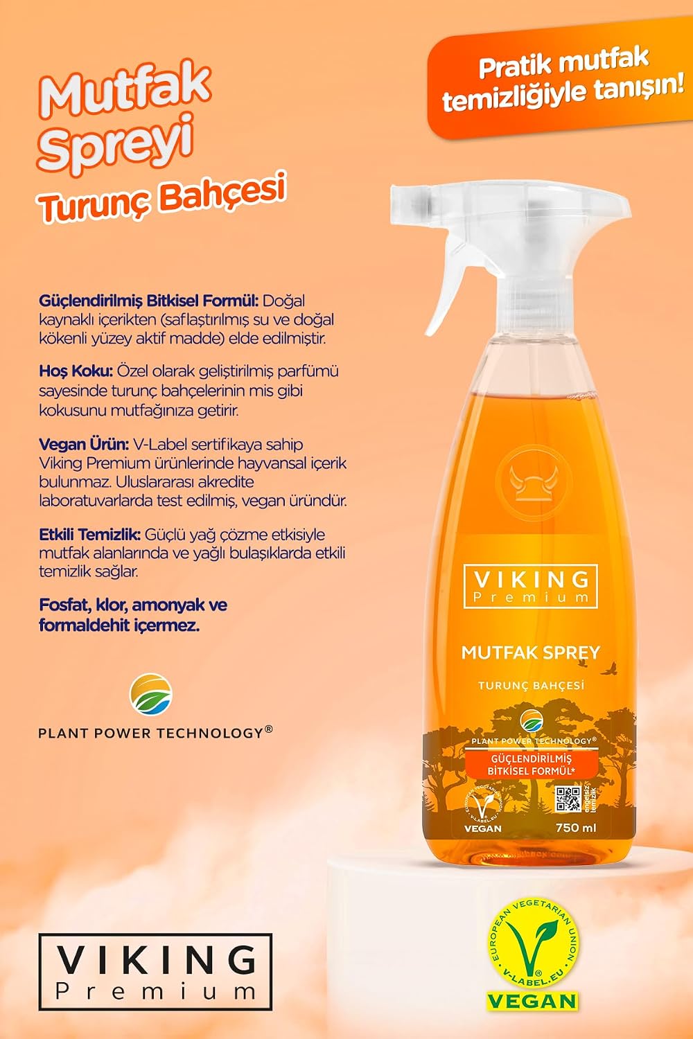 Premium Mutfak Spreyi Turunç Bahçesi 750 ml