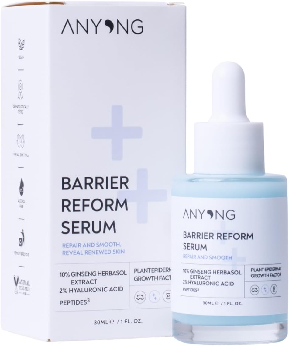 Bariyer Onarıcı, Kırışıklık ve Yaşlanma Karşıtı Serum (Hyalüronik Asit & Peptit & Seramid & Ginseng)