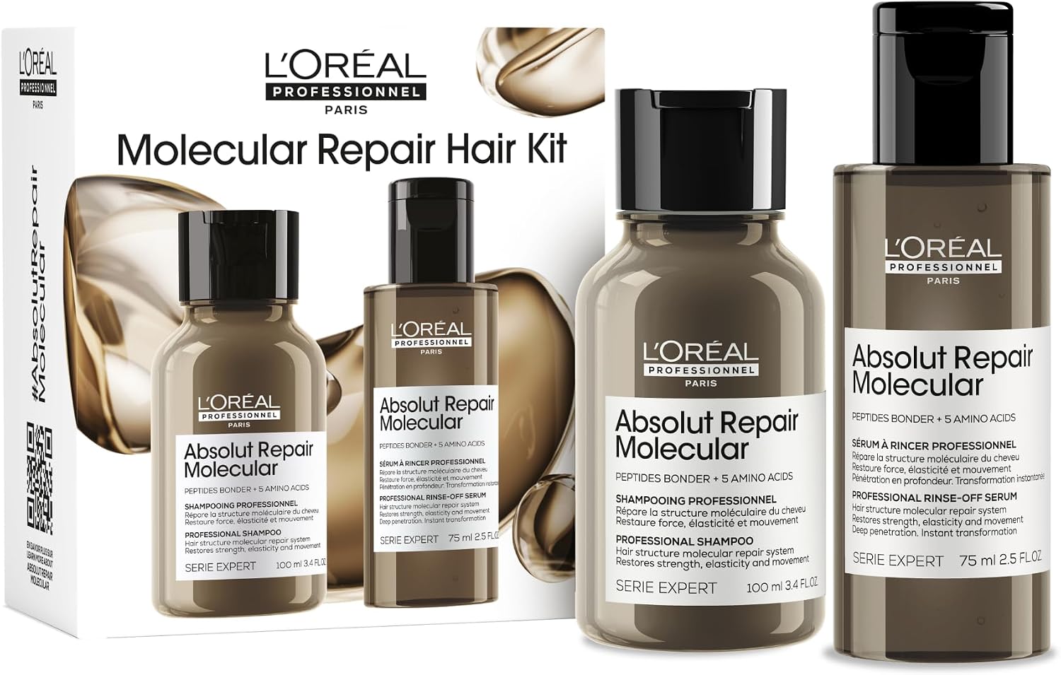 L'Oreal Professionnel Paris Serie Expert Absolut Repair Molecular Mini Duo Kit, Saç Bakım Seti