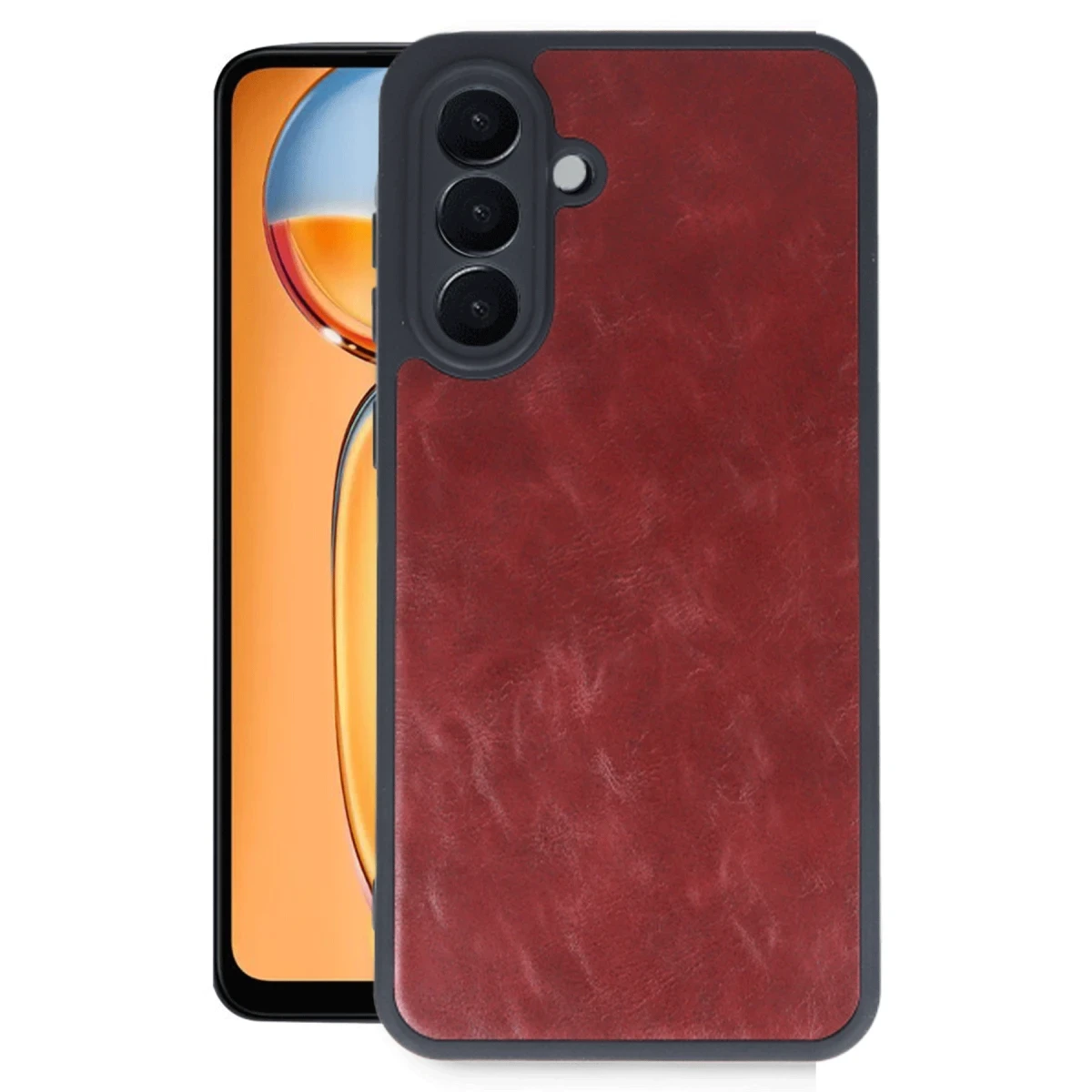 Samsung Galaxy A26 Kılıf Aras Deri Kapak - Bordo