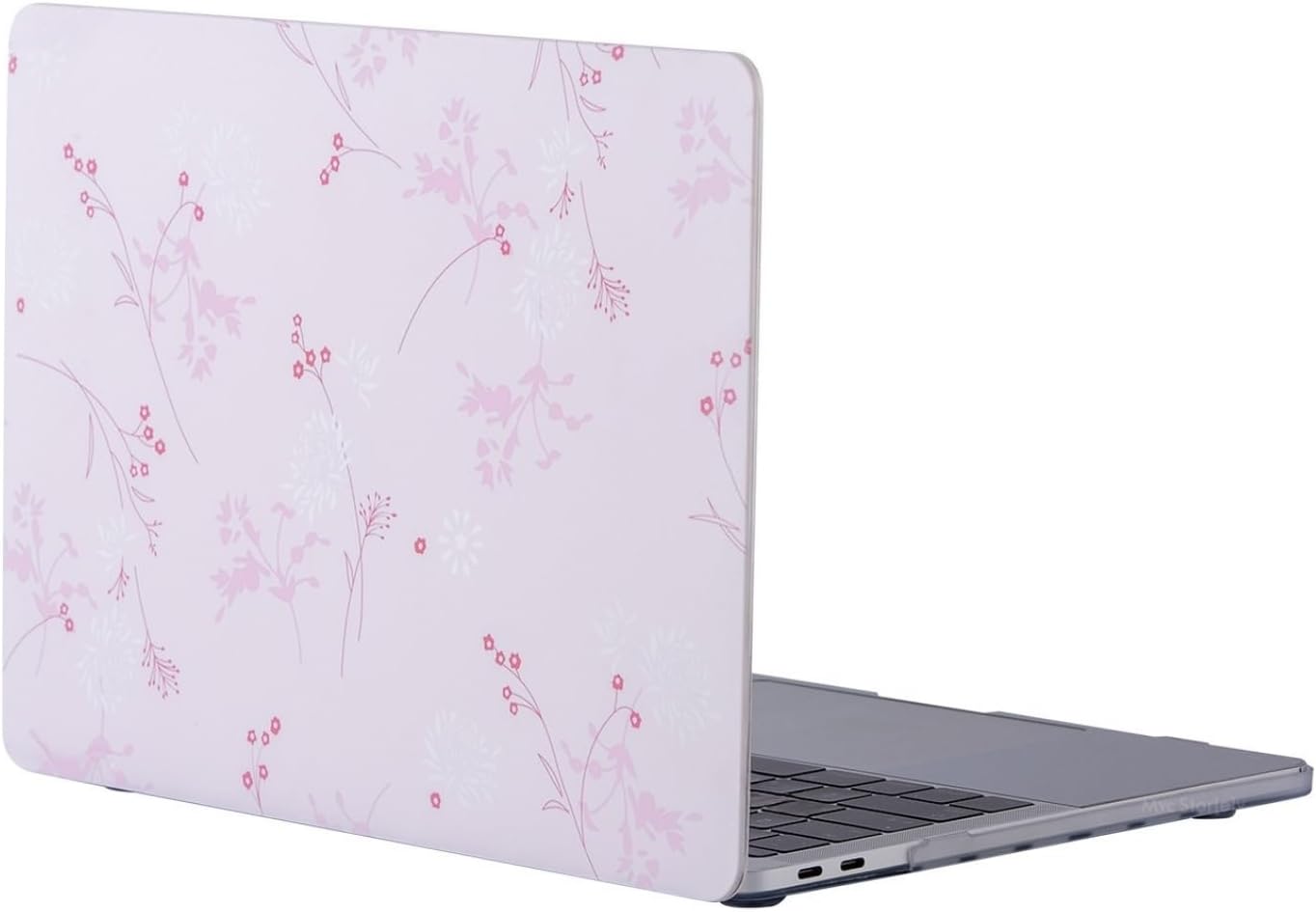Macbook Air Kılıf 13 inç Flower05NL Eski USB Girişli Model 2010-2017 A1369 A1466 ile Uyumlu Açık Pembe
