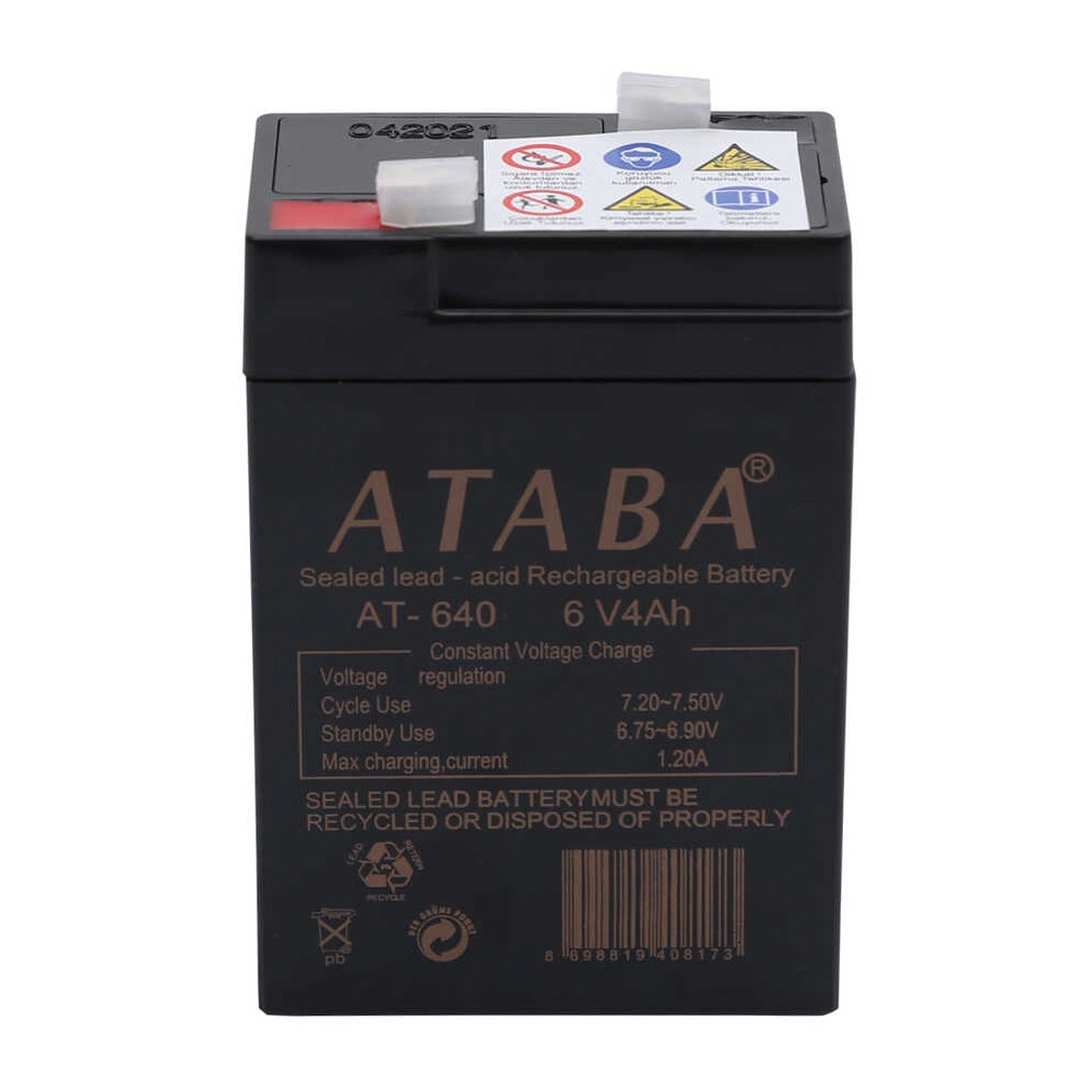 AT-640 6V 4Ah Işıldak Aküsü