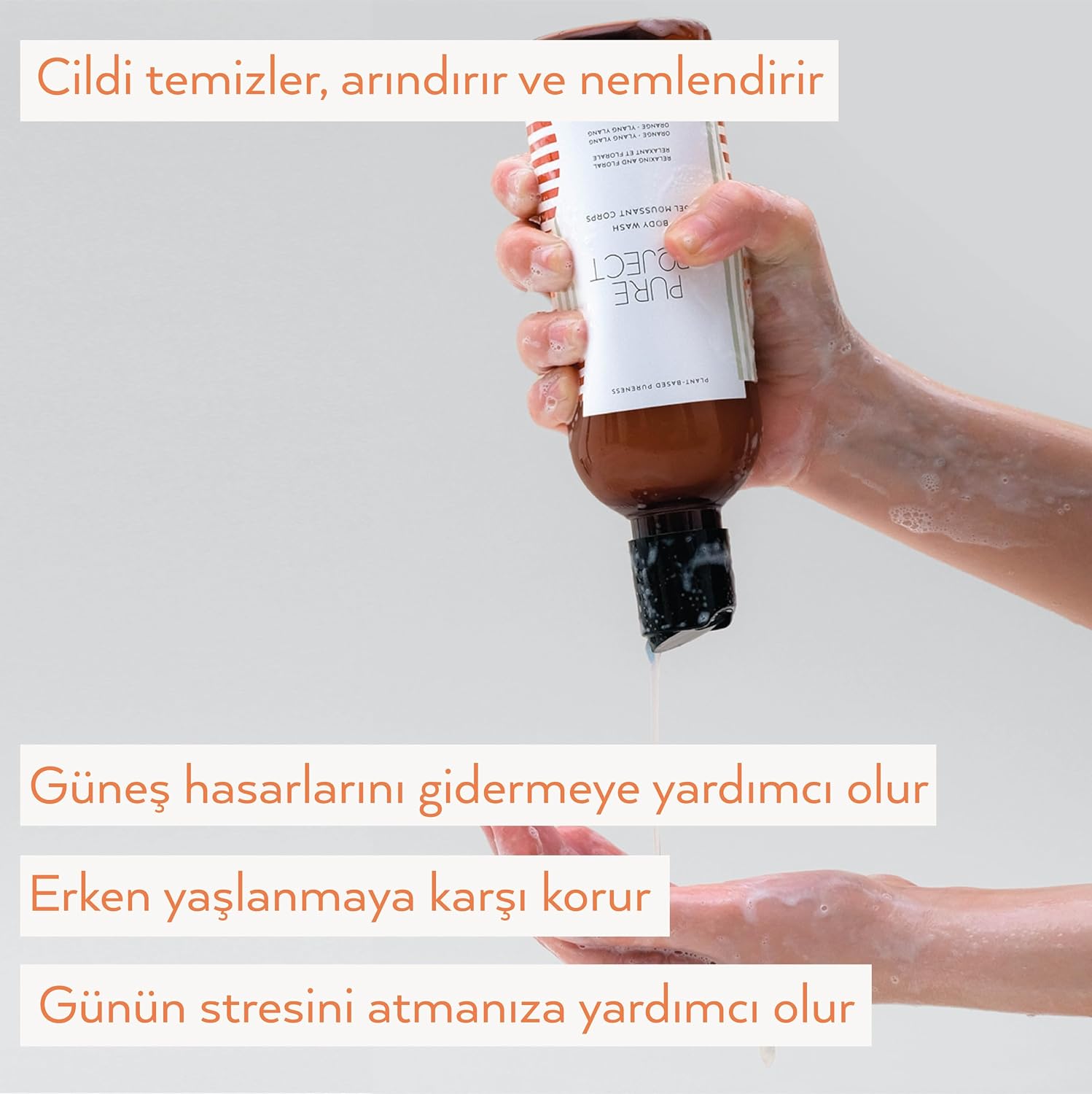 Ylang Ylang Duş Jeli 400ml. Sülfatsız, Parfümsüz, Alkolsüz, Hassas Ciltler İçin Uygun. Çiçeksi Koku.