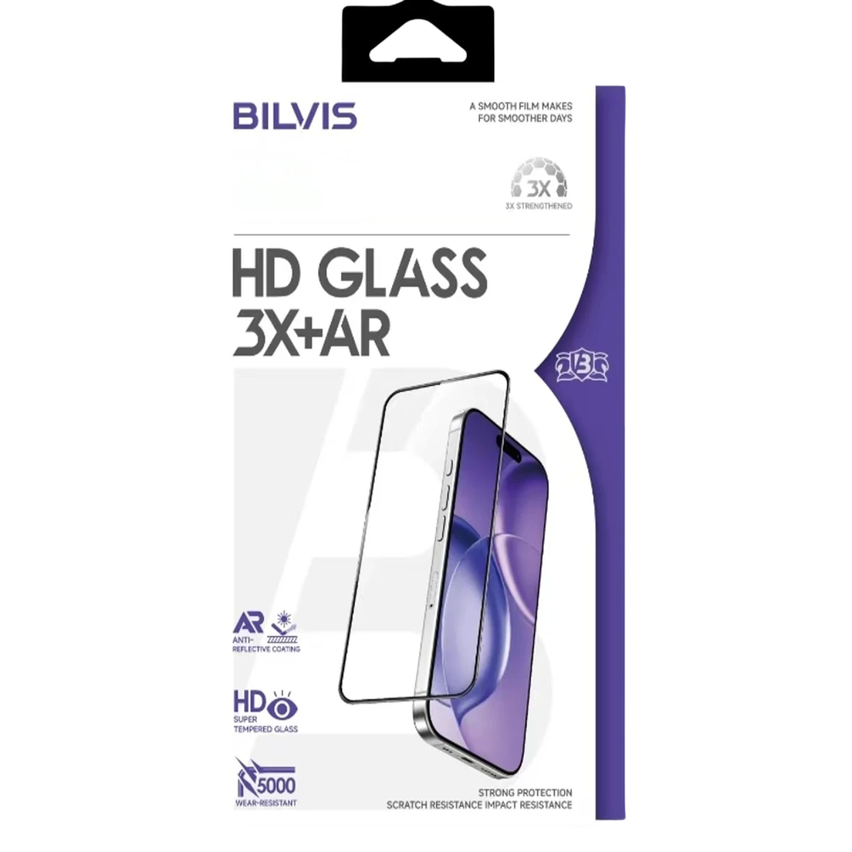 Apple iPhone 17 Pro Max/18 Pro Max Bilvis 3X AR HD Cam Ekran Koruyucu - Siyah
