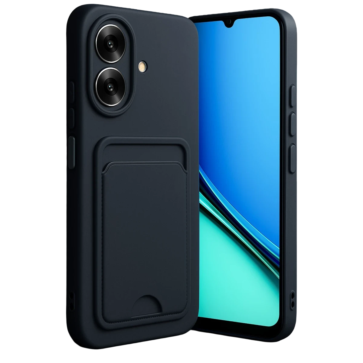 Realme Note 60 Kelvin Kartvizitli Silikon - Siyah