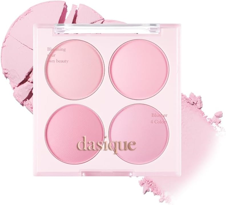 Karıştırılabilir Renk Tonlarına Sahip 4lü Allık Blending Mood Cheek (#08 Blueberry Sorbet)